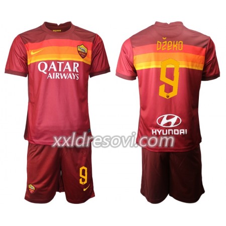 AS Roma Edin Dzeko 9 Domaći Dječji Komplet Dresovi za Nogomet 2020-2021 (+ kratke hlače)